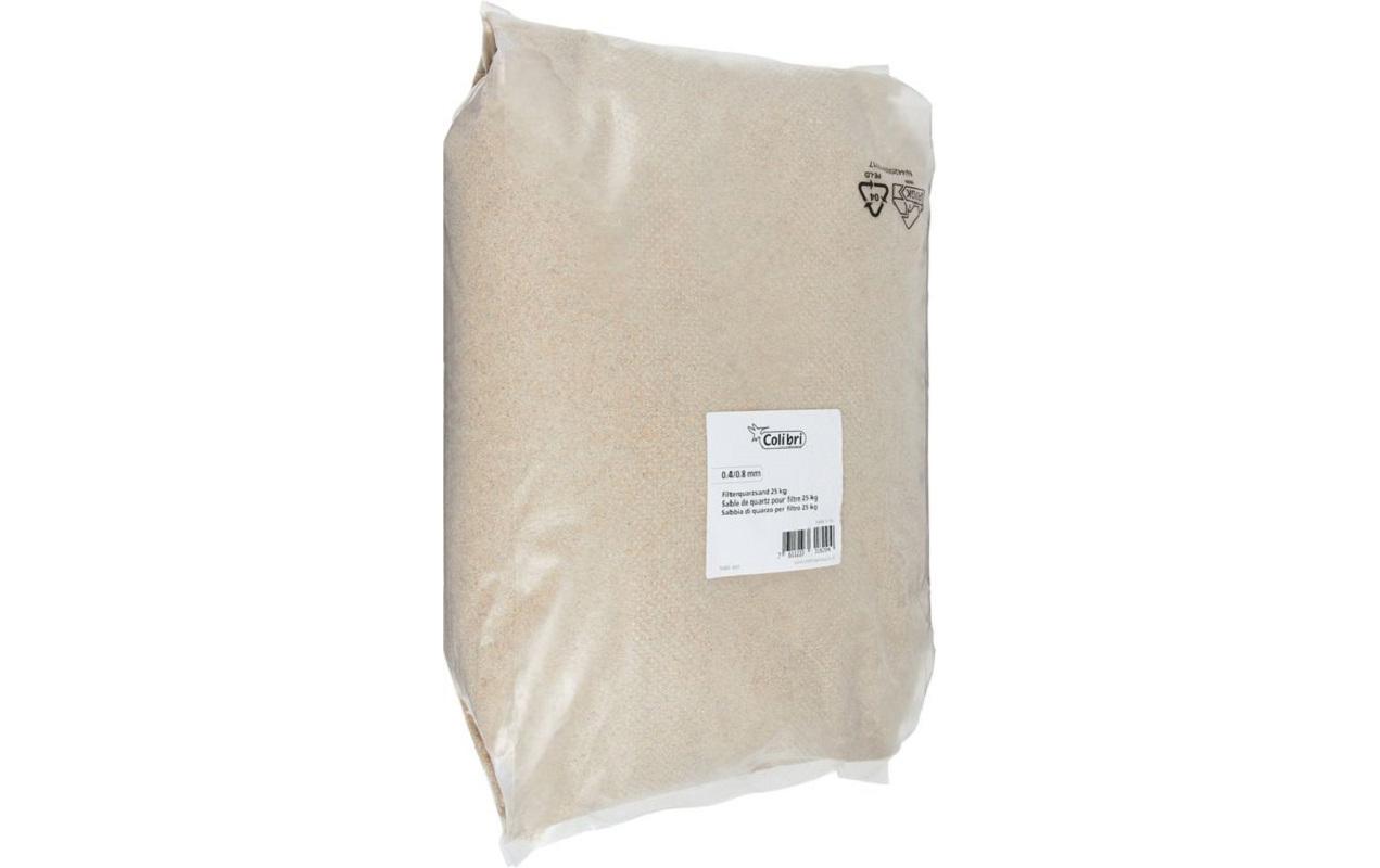 Quarzsand 25 kg, Filterglas für Sandfilter, Körnung 04/08Pool-Zubehör: Quarzsand