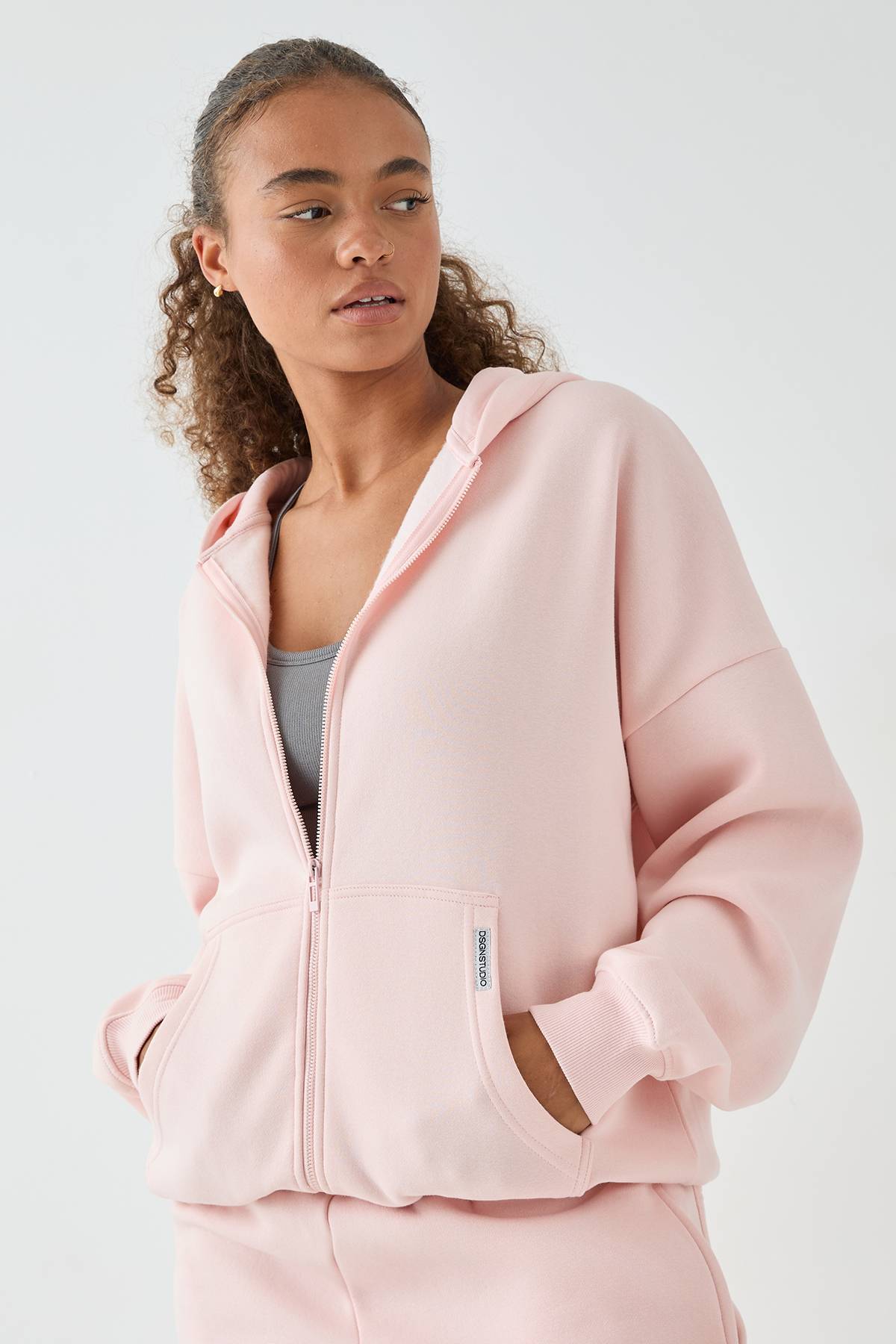 Sweat à Casynthétiqueche Zippé Oversize DSGN Studio
