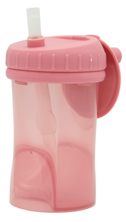 Difrax Cup with Straw Non Spill Raspberry 1ST