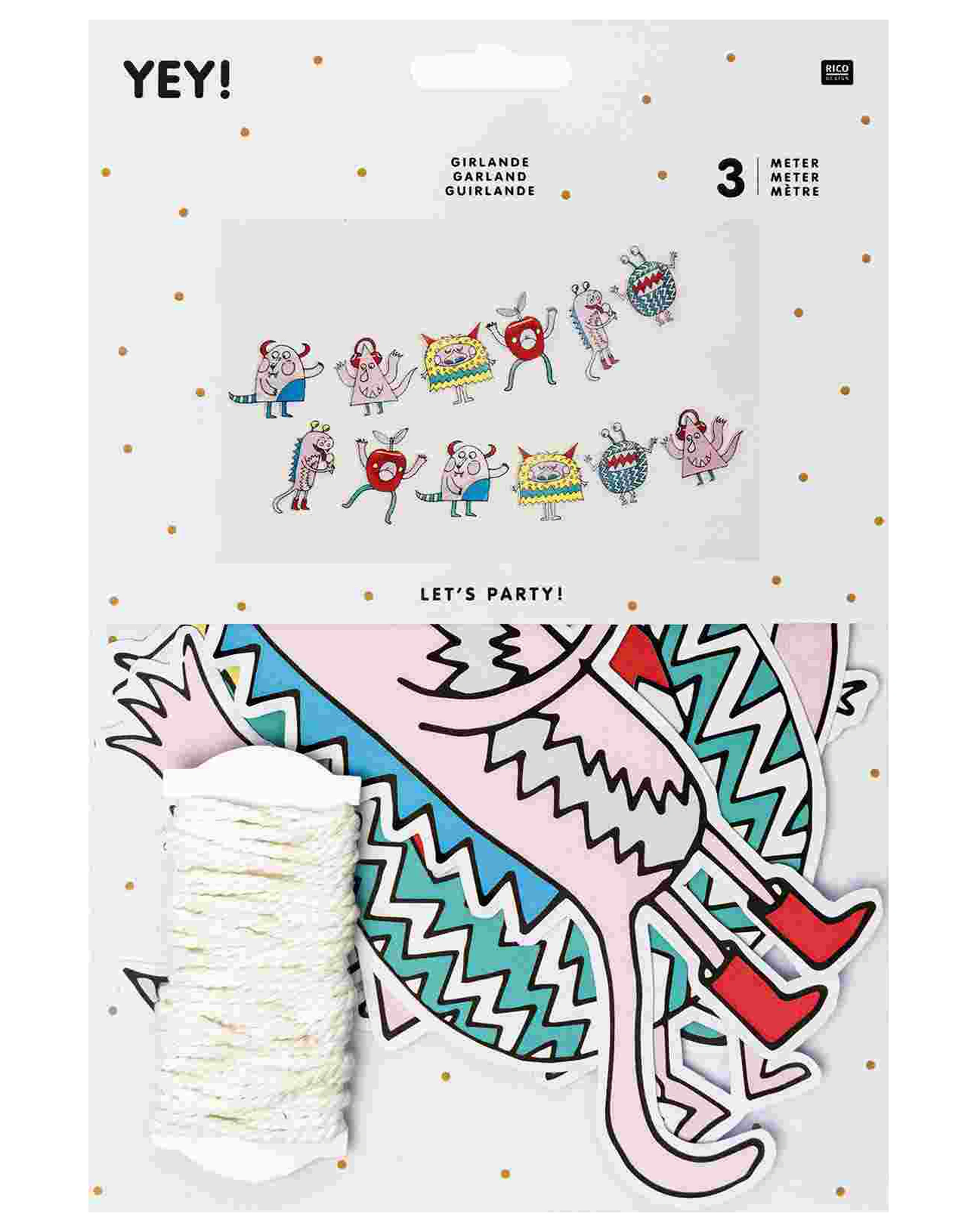Girlande MONSTER PARTY (3m)