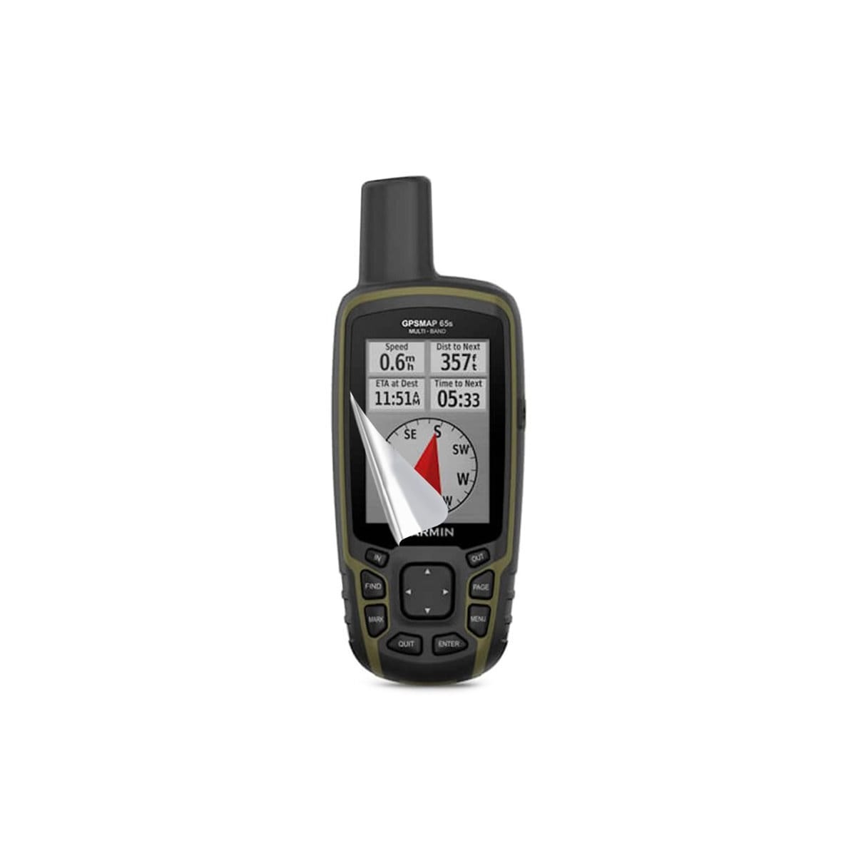 2-Pak Skjermbeskytter PET film Garmin GPSMAP 65s