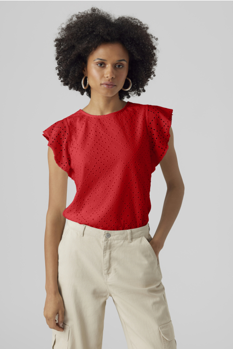 Vero Moda rode dames t-shirt