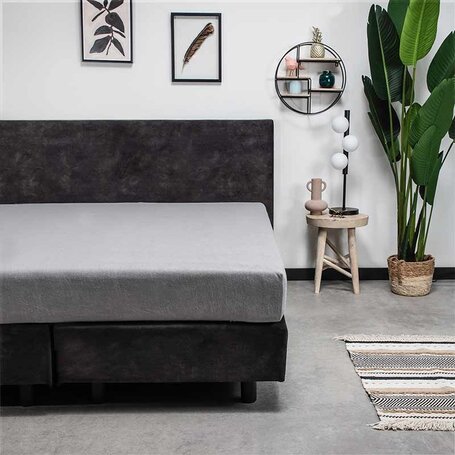 Hoeslaken Luxe Badstof - Lichtgrijs