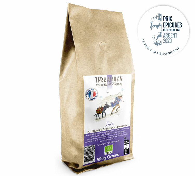 500 g café en grain Inès TERRAMOKA