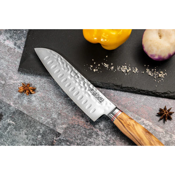 2 couteaux de cuisine Wusaki Damas VG10 en coffret élégant noir Wusaki