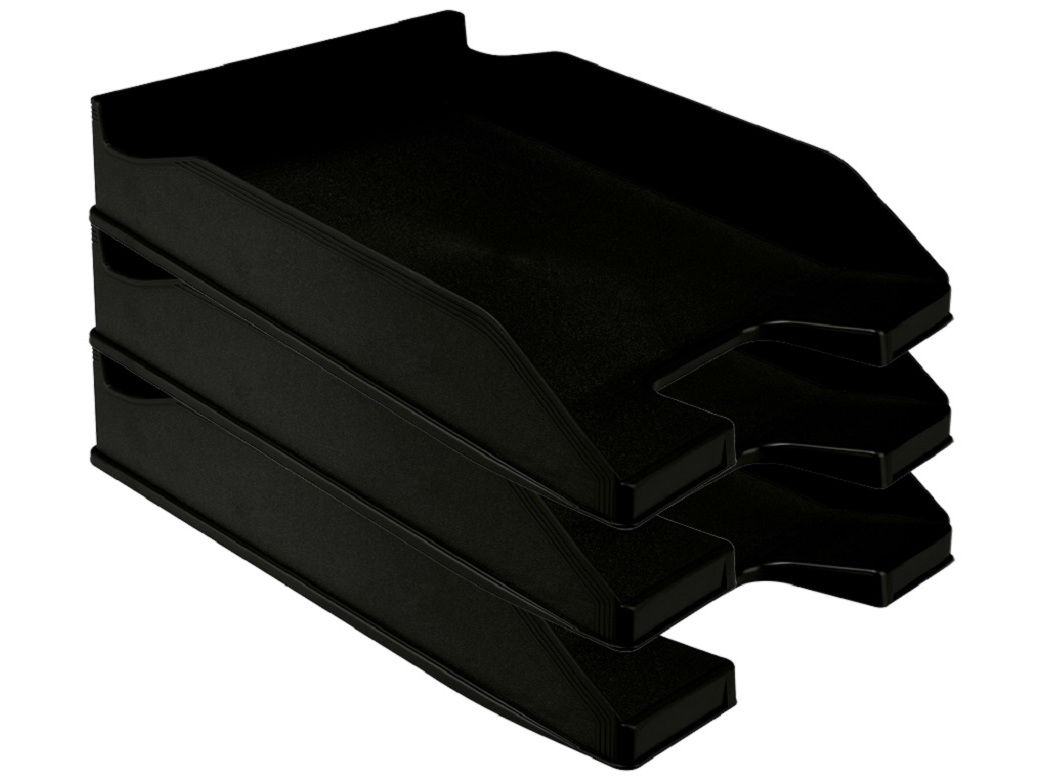 TABULEIRO PORTA DOCUMENTOS Q-CONNECT PRETO OPACO 240X70X340MM