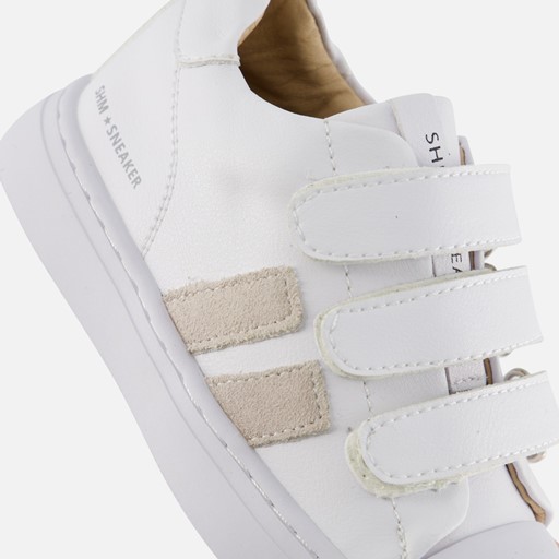 Shoesme Velcro Sneakers wit Leer
