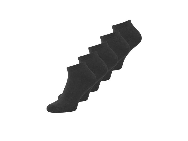 JACK&JONES Herrensocken 5-er Pack, Schwarz, 39 - 45 Kurze Alltagssocken für Männer