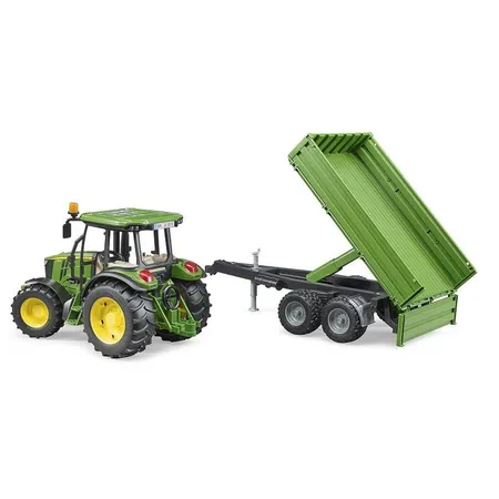 BRUDER® 2108 John Deere 5115M + mit Bordwandanhänger