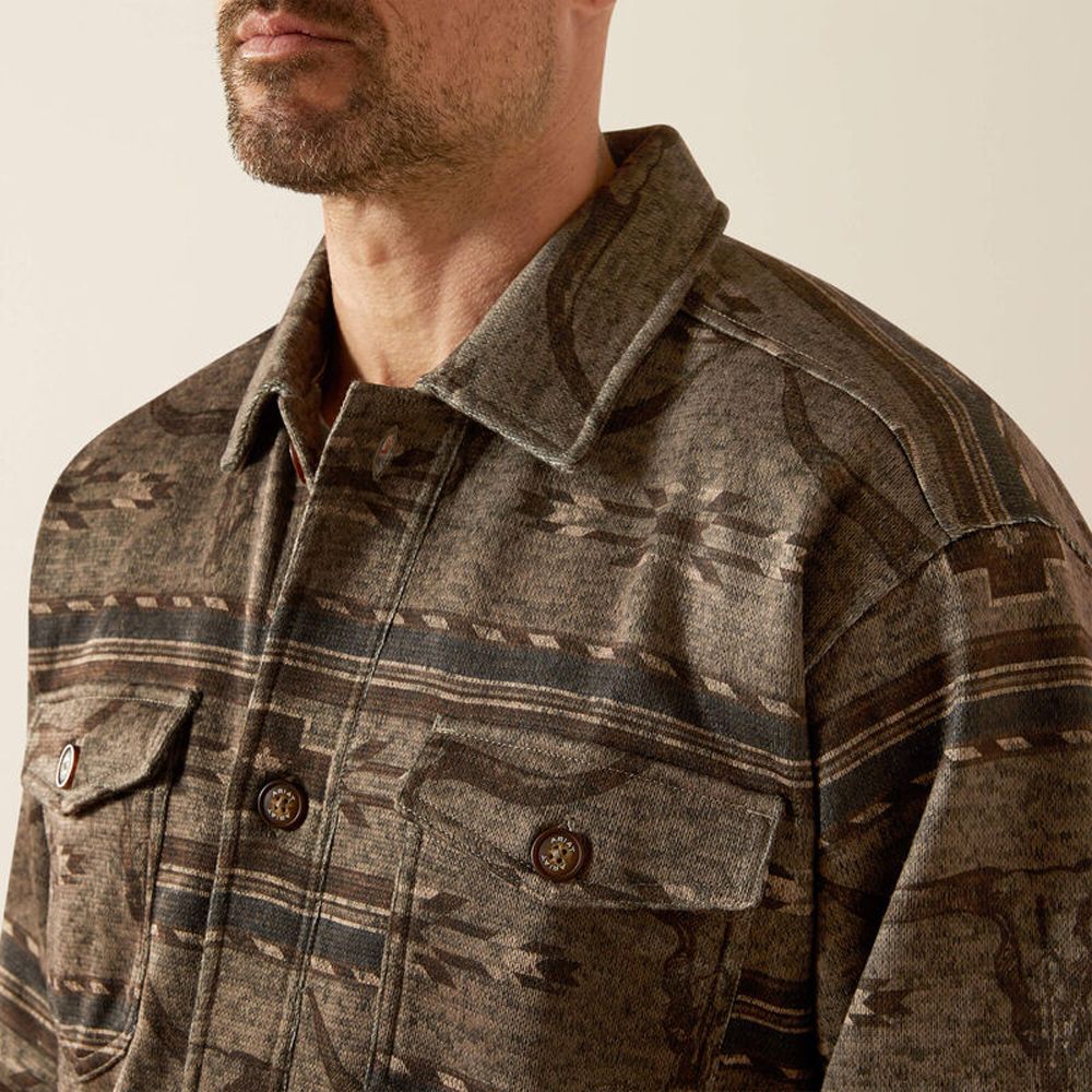 Ariat mens Caldwell Printed Shirt Jacket