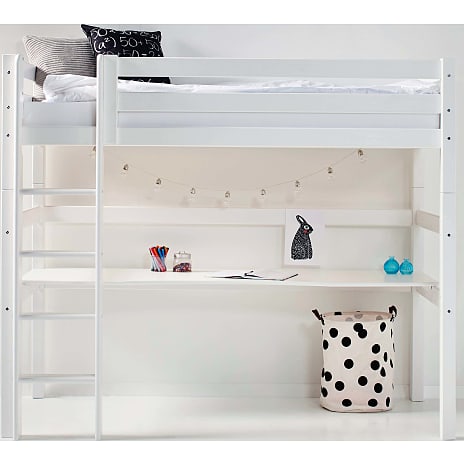 Hoppekids ECO Luxury højseng med bordplade 90x200 cm