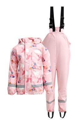 Nordbjørn Skagen Fôret Regnsett, Puppy Love Candy Pink