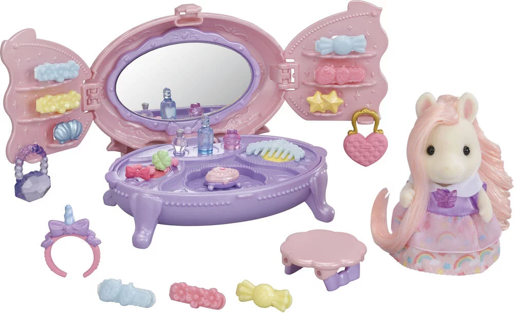 LA COIFFEUSE DE LA FILLE PONEY -SYLVANIAN MEUBLES ET ACCESSOIRES