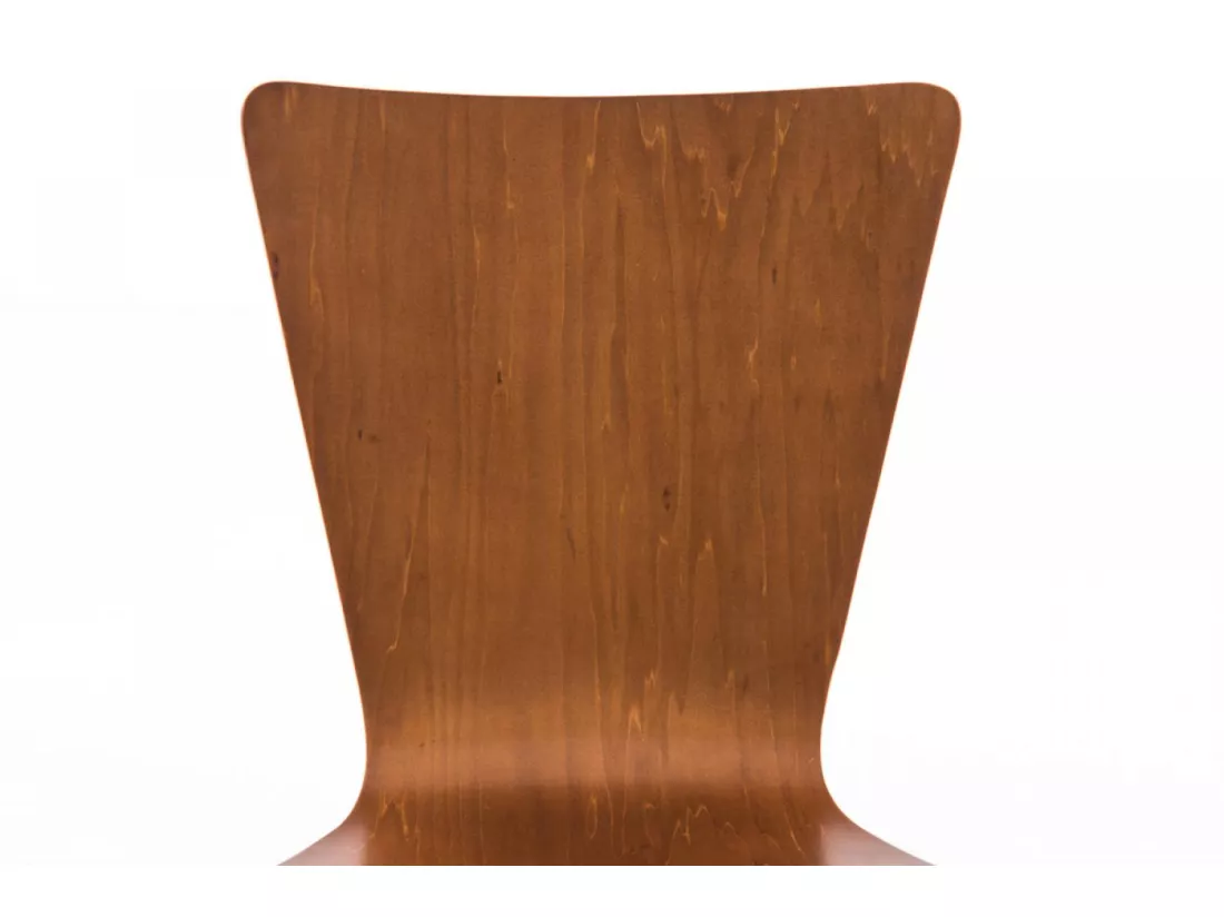 Lot de 4 Chaise de conférence - Bois & Nature - Marron - Aaron