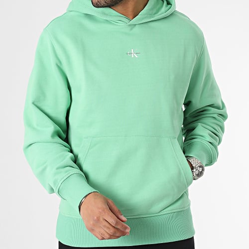 Sweat Capuche Micro Monologo 2535 Vert Clair