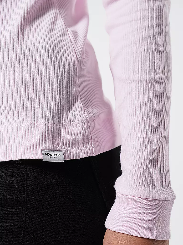 PENN&INK Langarmshirt  rosa