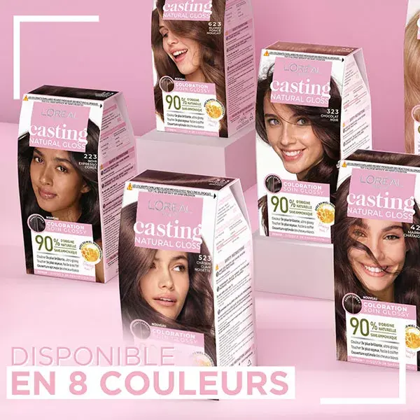 L'Oréal Paris Casting Natural Gloss Coloração para Cabelo 323 Chocolate Escuro