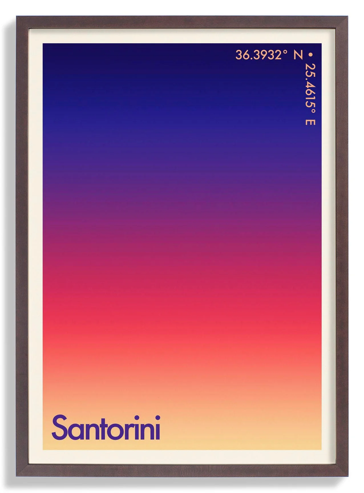 Santorini Sonnenuntergang Stadt