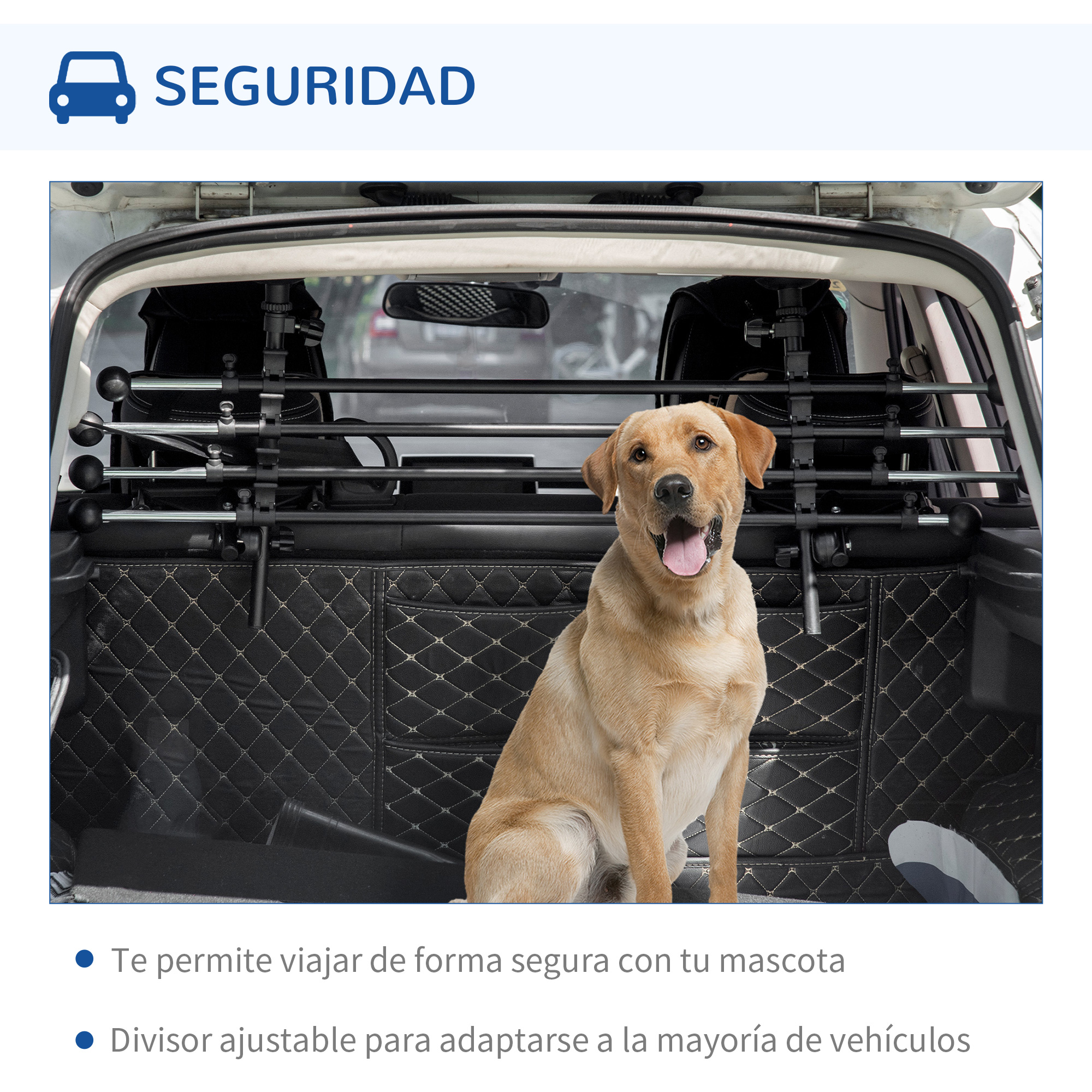 Portão de segurança ajustável para cães da PawHut