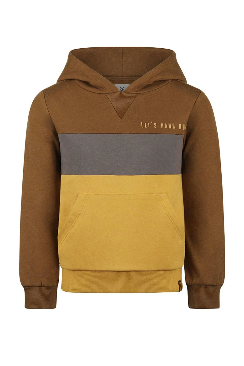 Koko Noko hoodie bruin gebreid