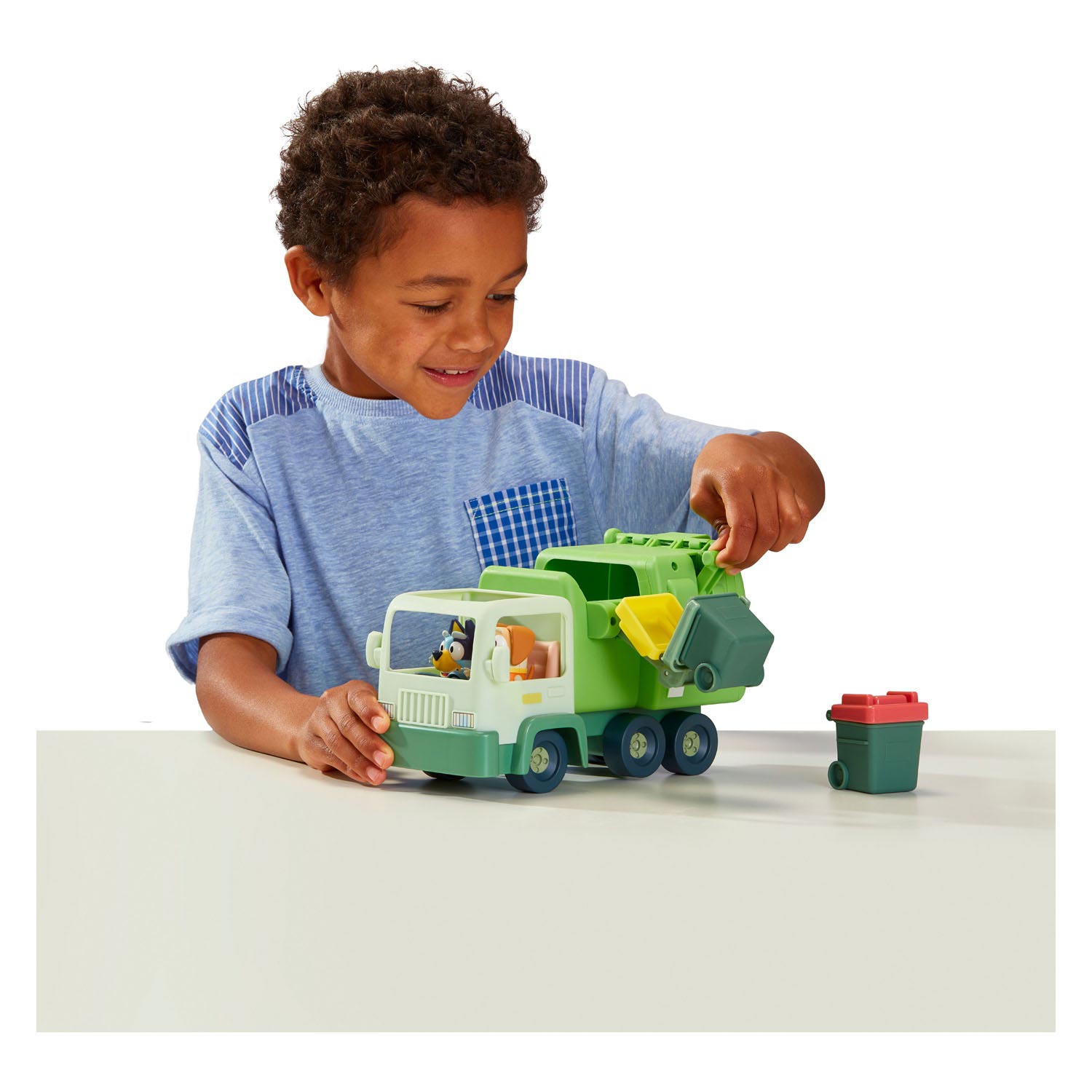 Bluey Vuilniswagen met Speelfiguren