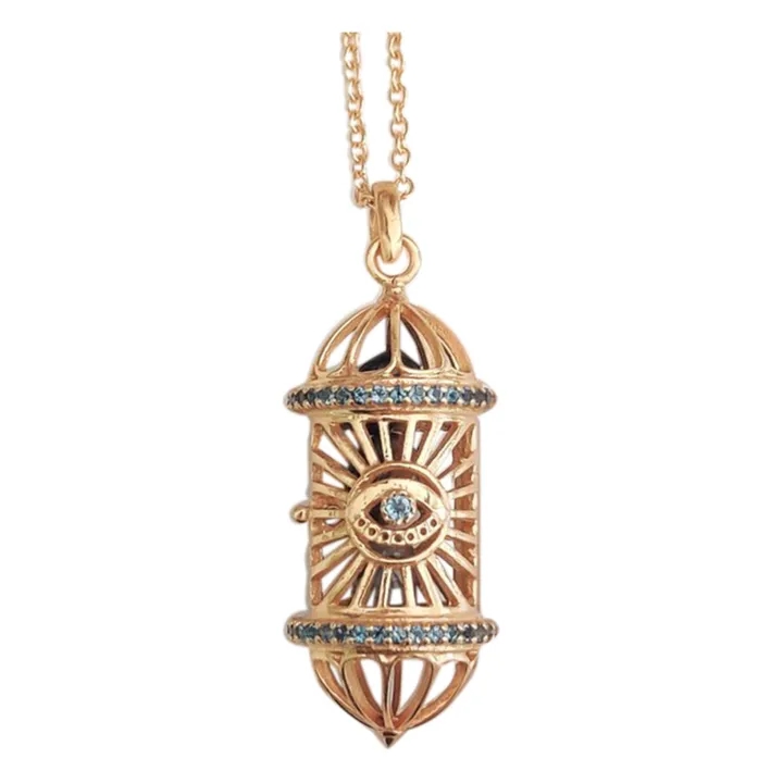 Bohemian Rhapsodie Paris Collier Aleph Topaze | Bleu