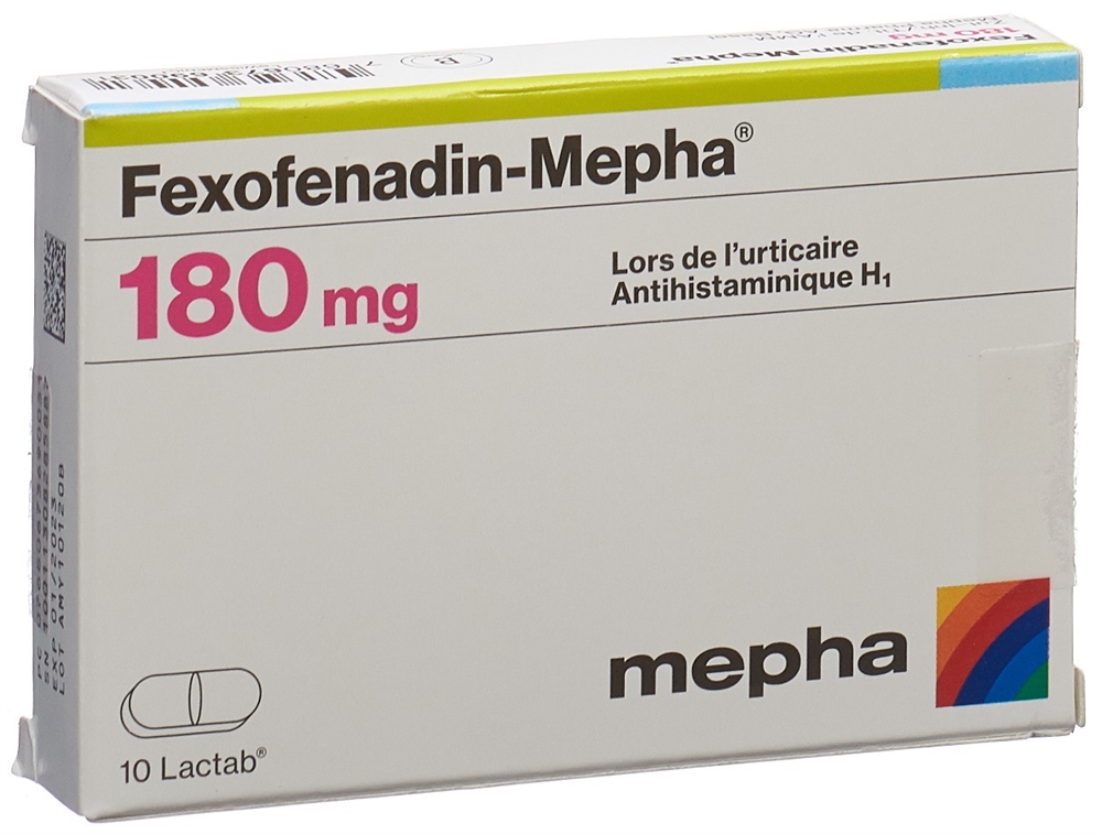 FEXOFENADINE Mepha Lactab 180 mg Blist 10 Stk