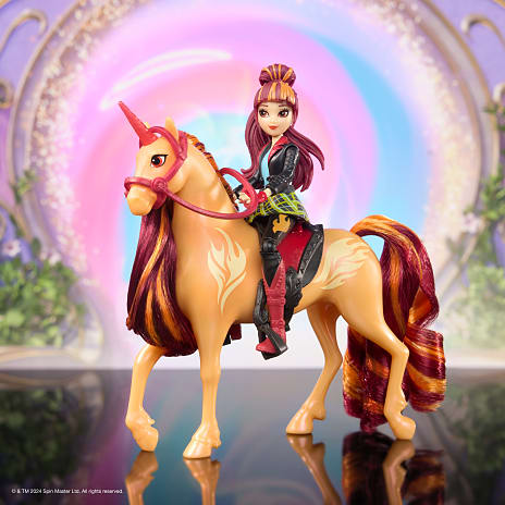 Unicorn academy Valentina & Cinder dukke og hest
