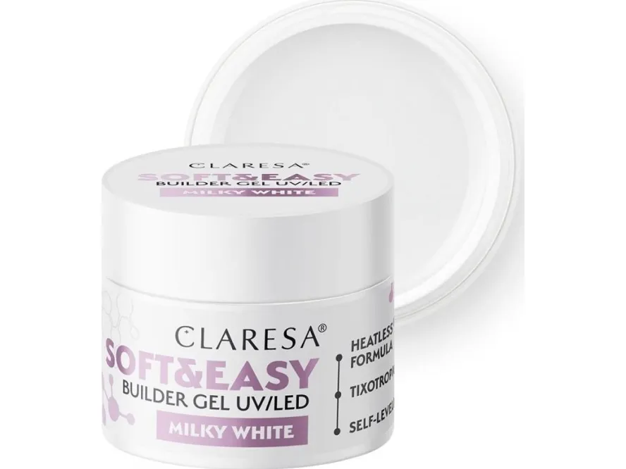 Activeshop Claresa building gel Soft&Easy gel milk white 45g