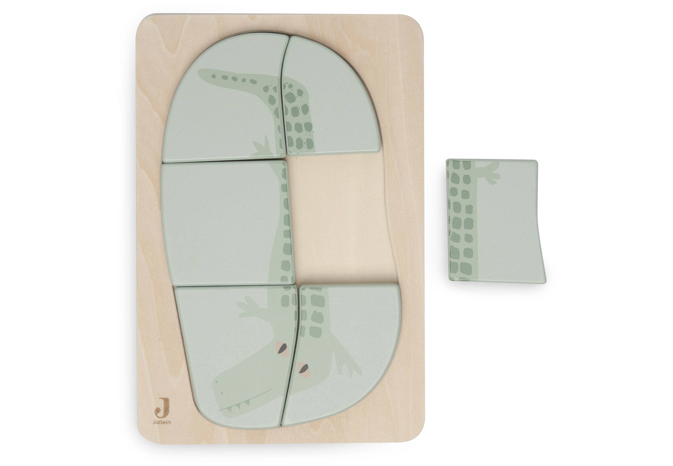 Jollein houten puzzel Jungle Jambo - Croco