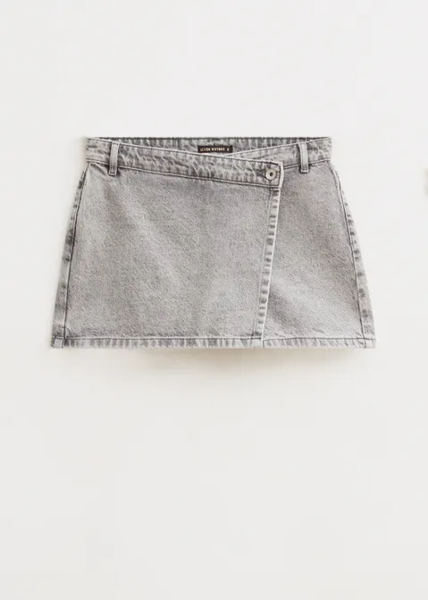 Denim skort grijs (GRS.UM)