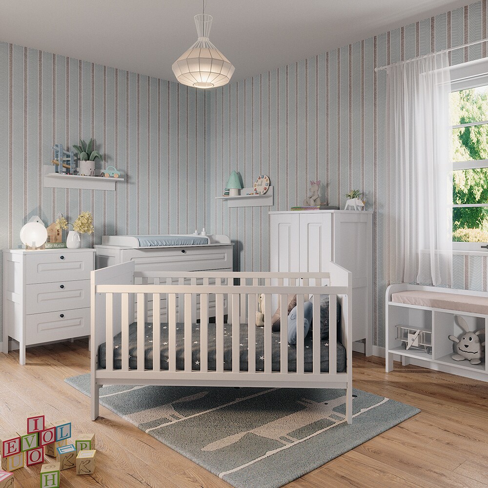 Vitalispa Babybett Ajaton Weiß 144,4 x 83 cm
