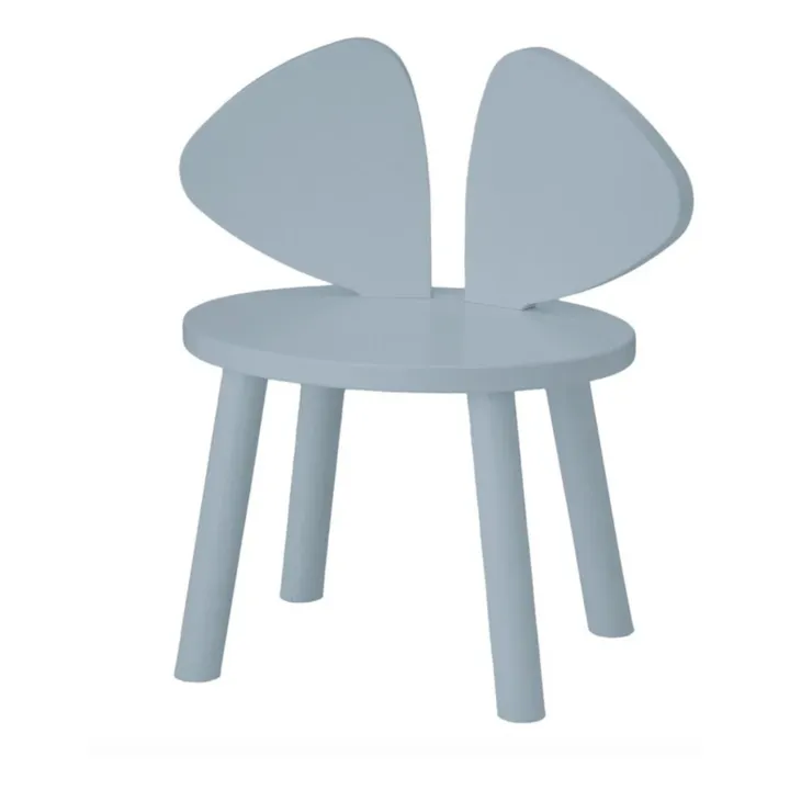 Nofred Chaise en chêne Souris | Bleu ciel