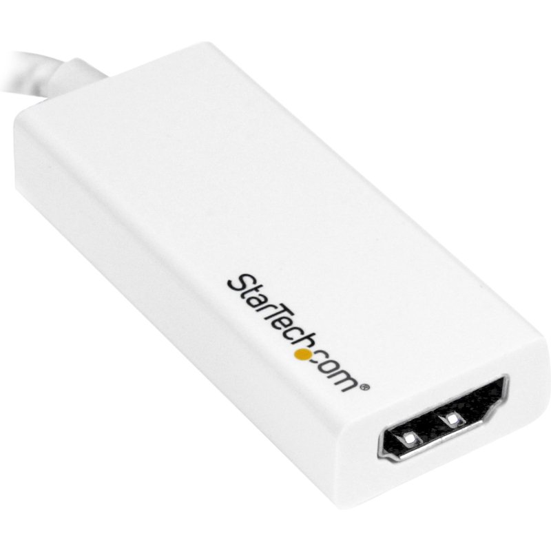 StarTech.com Adaptateur vidéo USB-C vers HDMI - M/F - Ultra HD 4K - Blanc