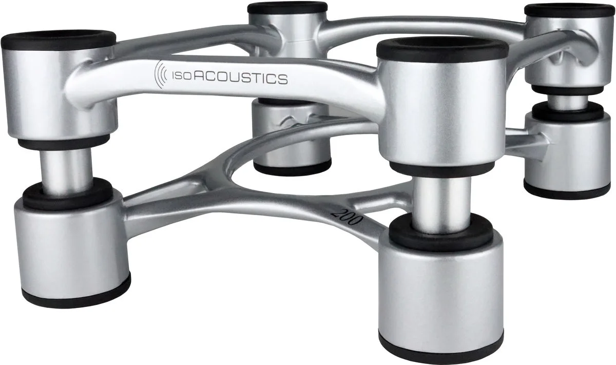 IsoAcoustics Aperta 200 Argent (la paire) Absorbeurs acoustiques