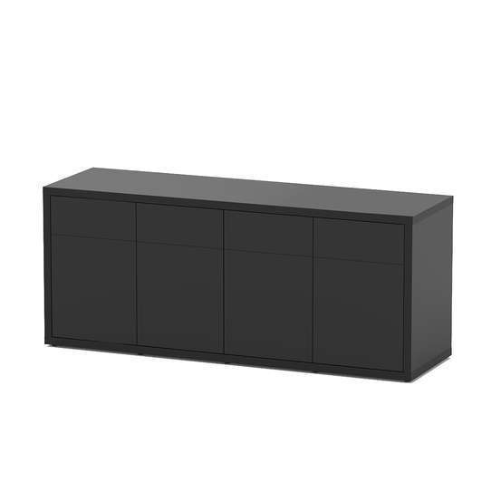 Meuble d'aquarium avec 4 portes Sublime Noir L.200xP.60xH.83cm
