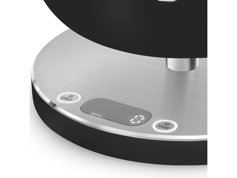 SMEG Küchenwaage KSC01 WhMWW Schwarz Küchenwaage aus Edelstahl