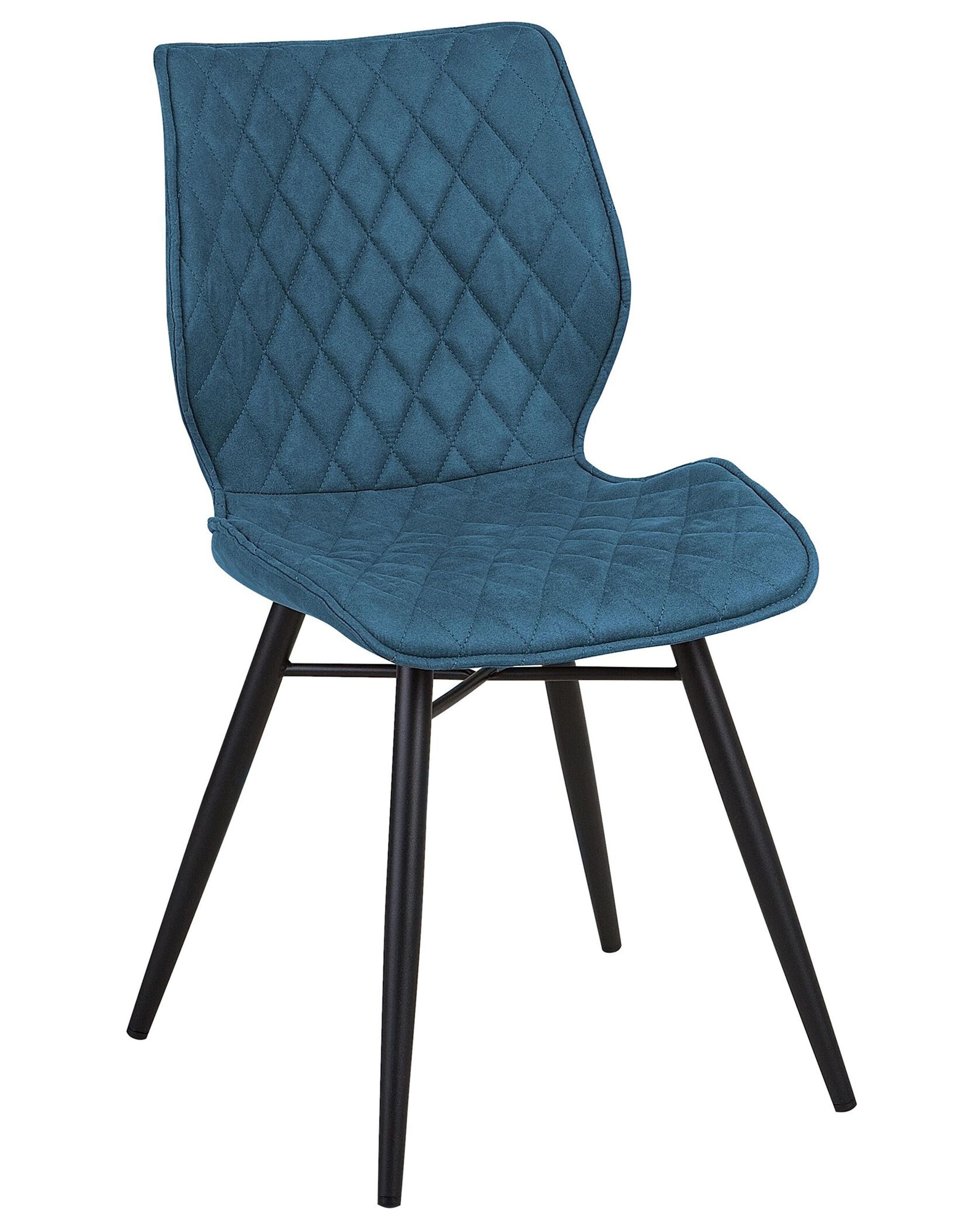 Set van 2 eetkamerstoelen LISLE Zeeblauw