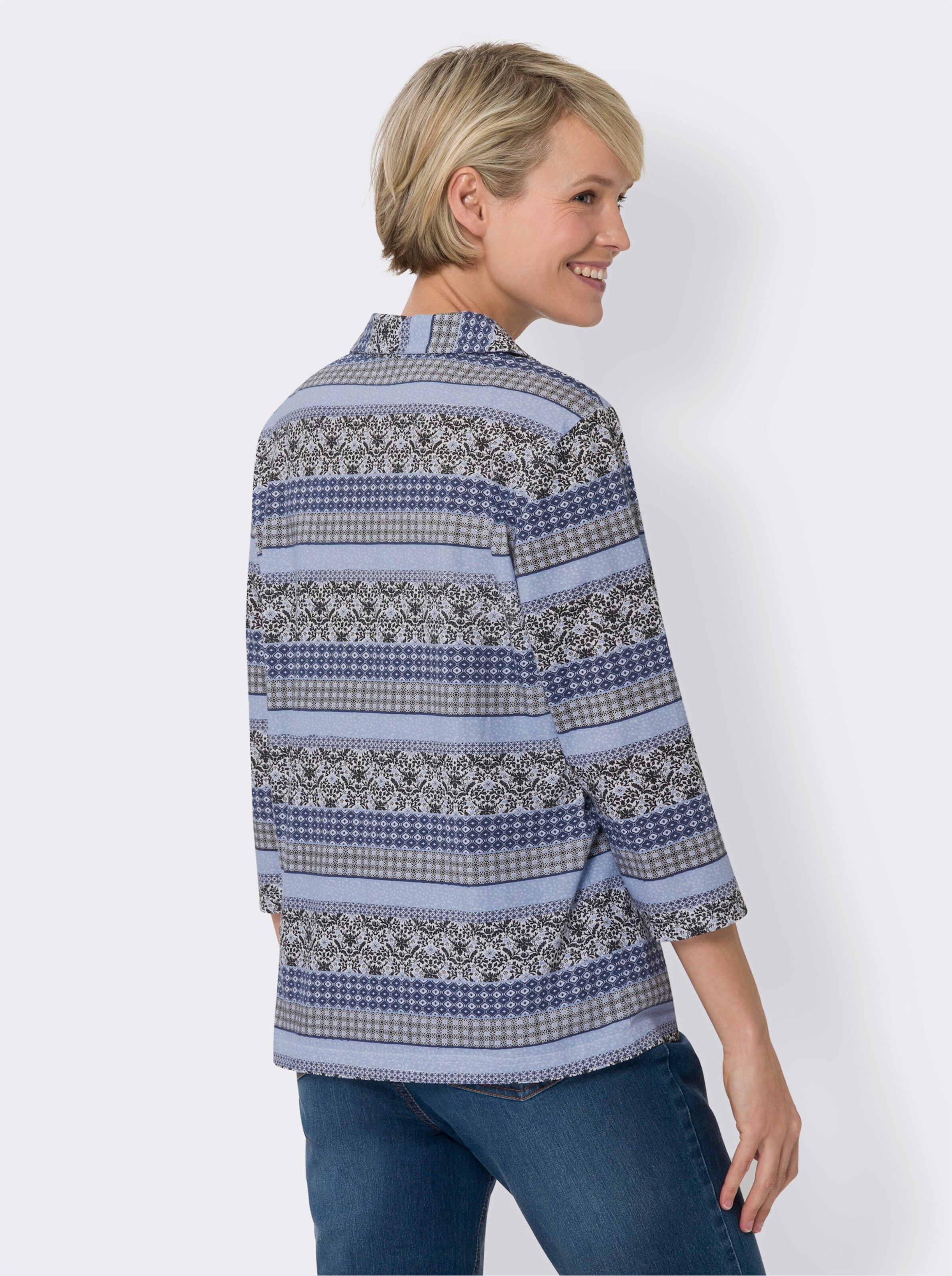 Poloshirt im Mustermix