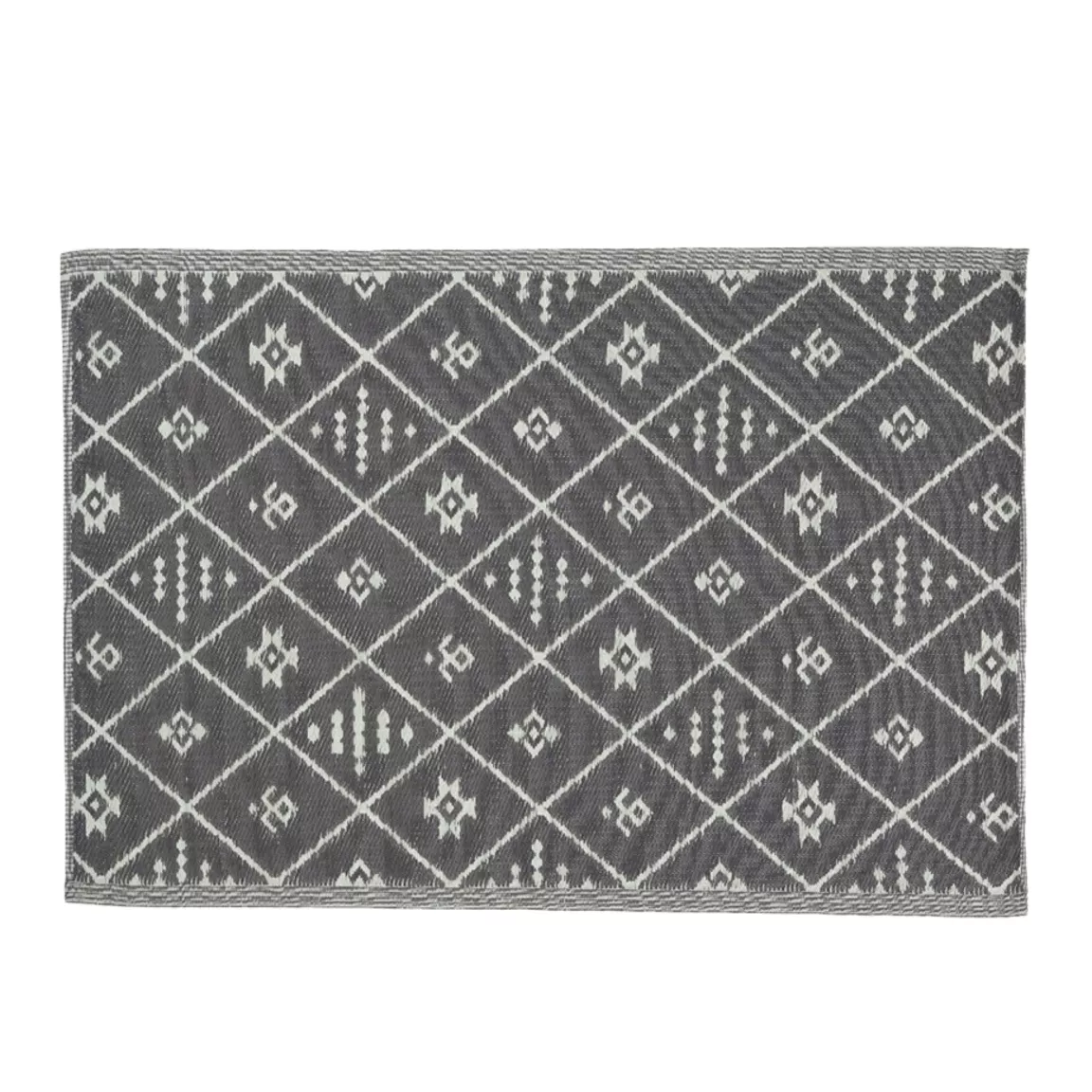 Tapis d'extérieur rectangulaire (180 x 120 cm) Inca Gris