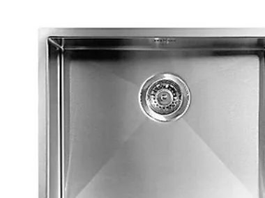 Luxor Stålvask 500F - Til nedf. udv. Mål 540x440 mm.
