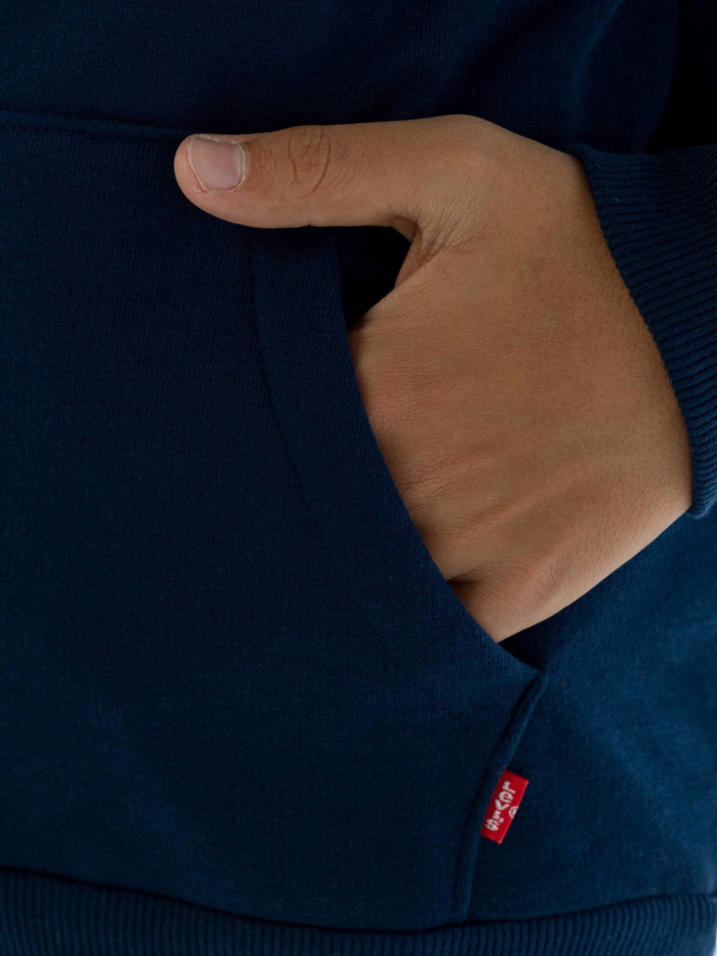 Levi's hoodie Batwing Screenprint met logo donkerblauw