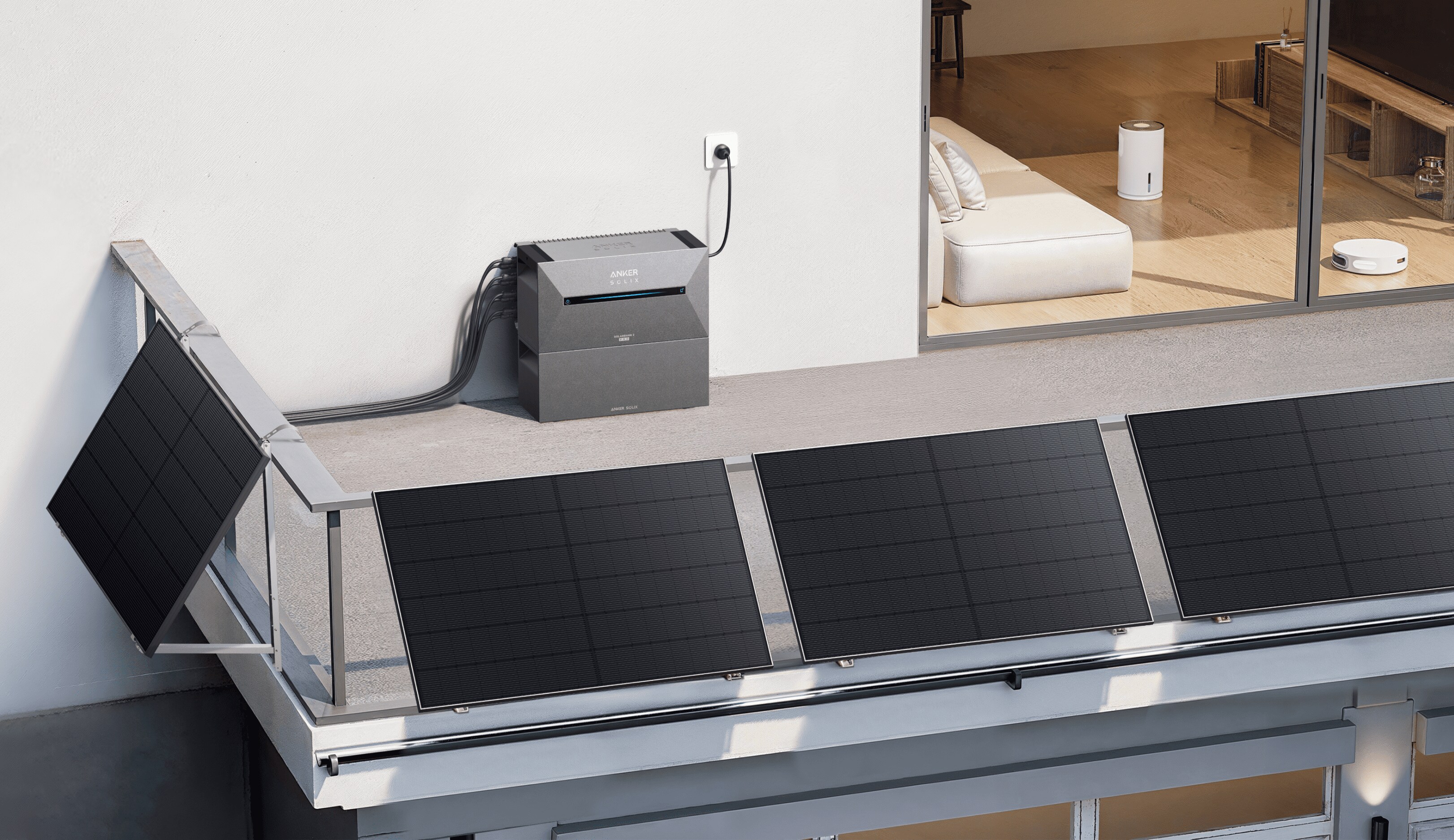 Anker SOLIX Solarbank 2 E1600 Batterie Erweiterung, 1.6kWh Akkukapazität, IP65, 6000 Ladezyklen, LFP Akku, Kompatibel mit 99% der Balkonkraftwerke, Plug&Play in 5 Min