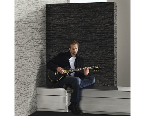 Vliesbehang 7071-16 Best of Wood'n Stone Broken Stone Grey