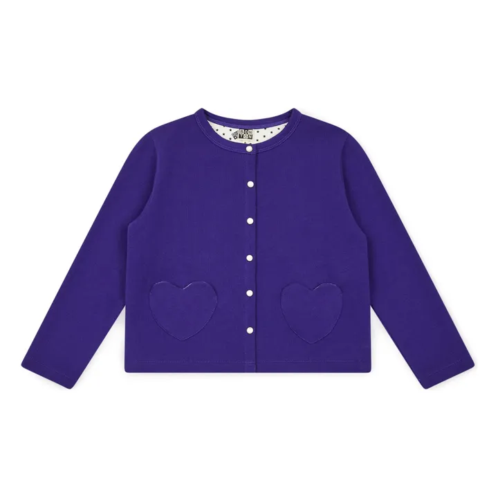 Bonton Cardigan Sœur Coton Bio | Bleu indigo
