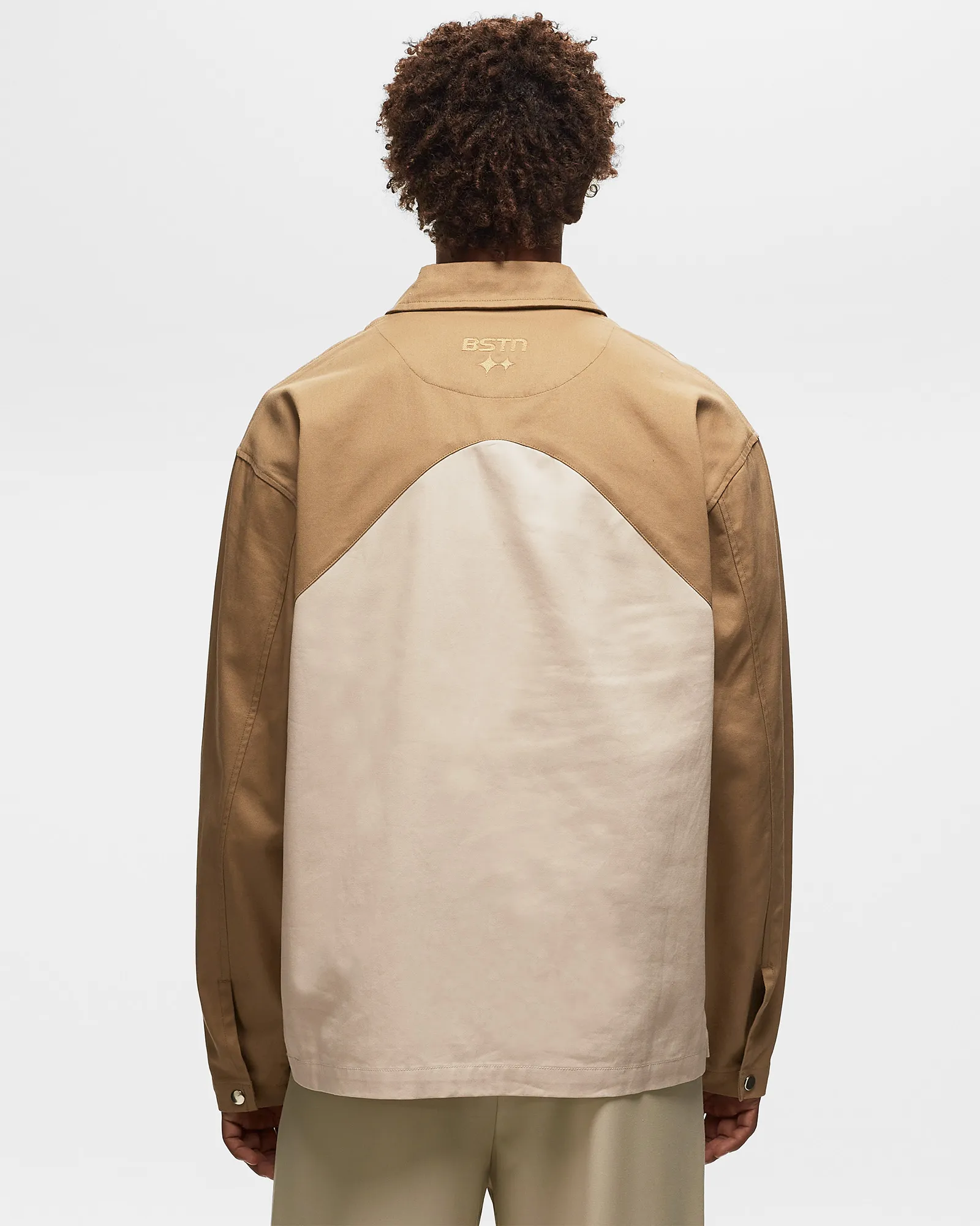 BSTN Brand TWO-TONE HALFZIP SHIRT