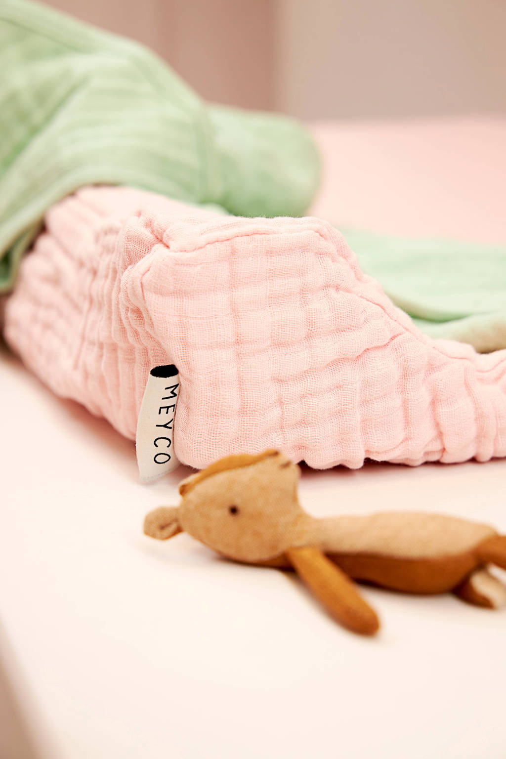 hydrofiele aankleedkussenhoes soft pink