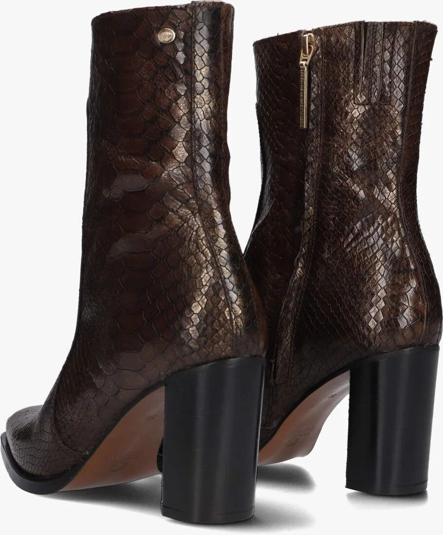 FRED DE LA BRETONIERE bruine fred de la bretoniere enkellaarsjes paige ankle boot