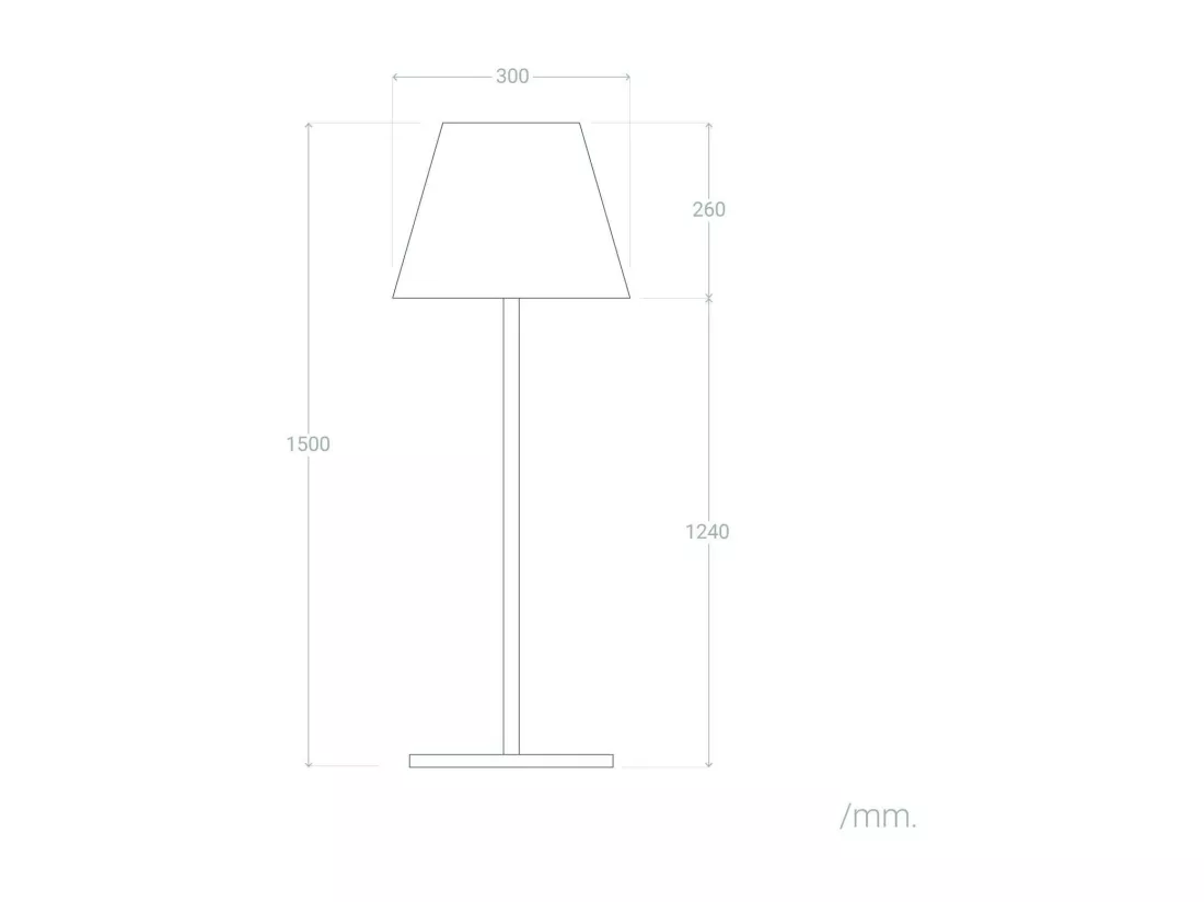 Lampadaire Extérieur Aluminium Maipo Noir