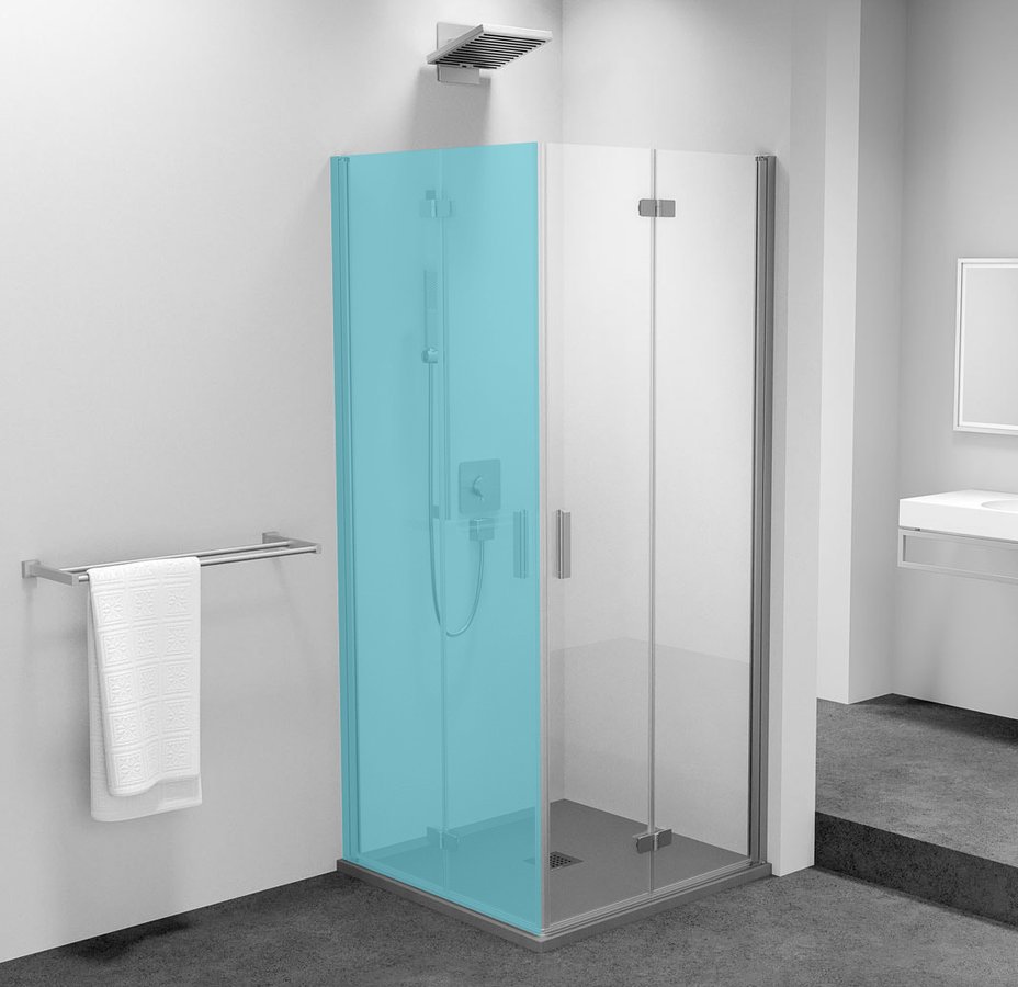 Polysan Zoom Line vouwdeur rechts 70x200cm chroom